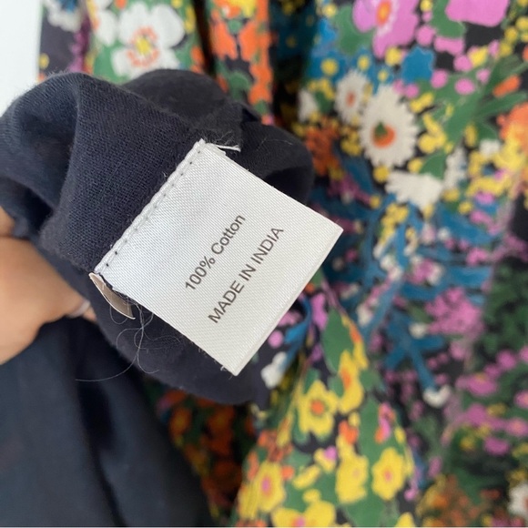 Banjanan Nicole Mini Dress Loki's Garden Black Floral Print - Picture 5 of 8